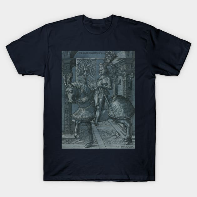 Equestrian Portrait of the Emperor Maximilian T-Shirt by Azuridian
